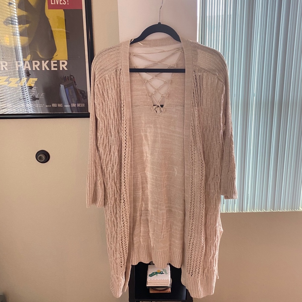 Love Scarlet Lace up Cardigan